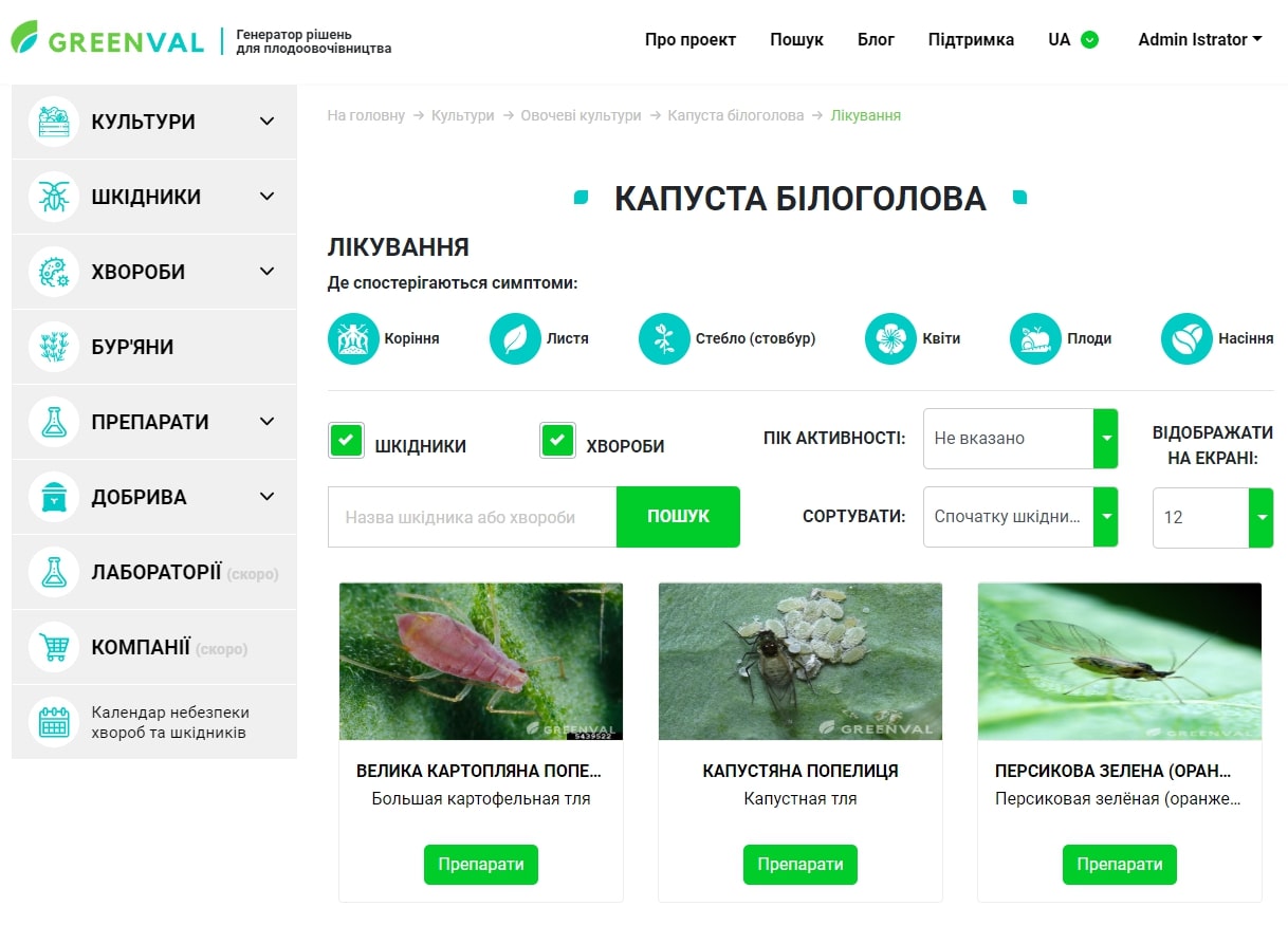 довідник, вирощування рослин, захист рослин